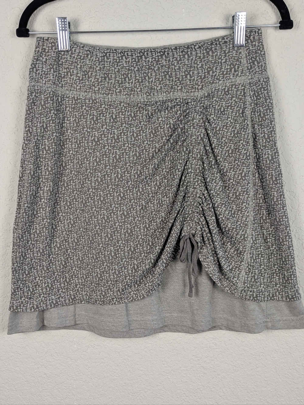 Athleta XS Jersey Knit Mini Skirt Gray Athleisure